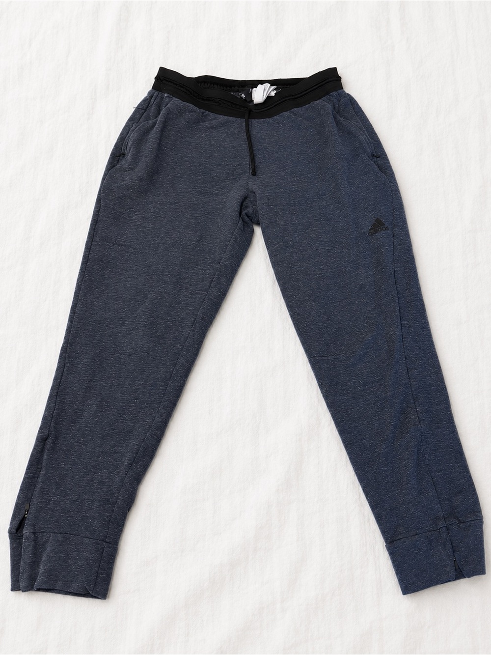 adidas Navy Blue Jogger Pants with Black Waistband